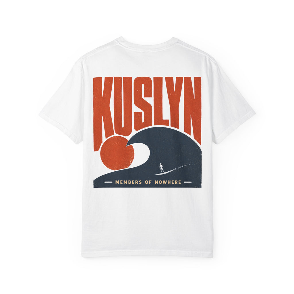 Kuslyn Wave Graphic T‑Shirt — "Members of Nowhere" Back Print