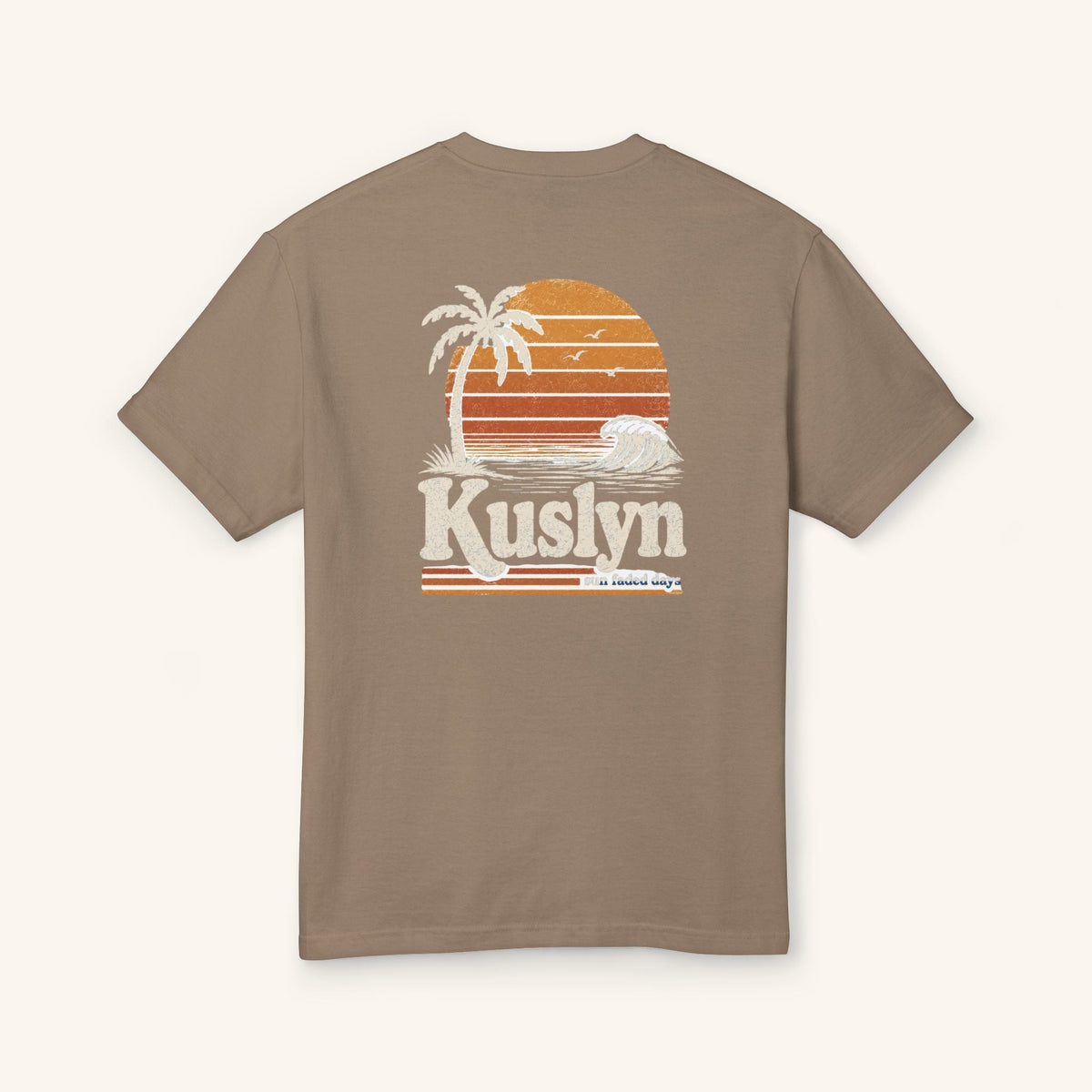 Sun-Faded Days Tee - Faded Brown - back