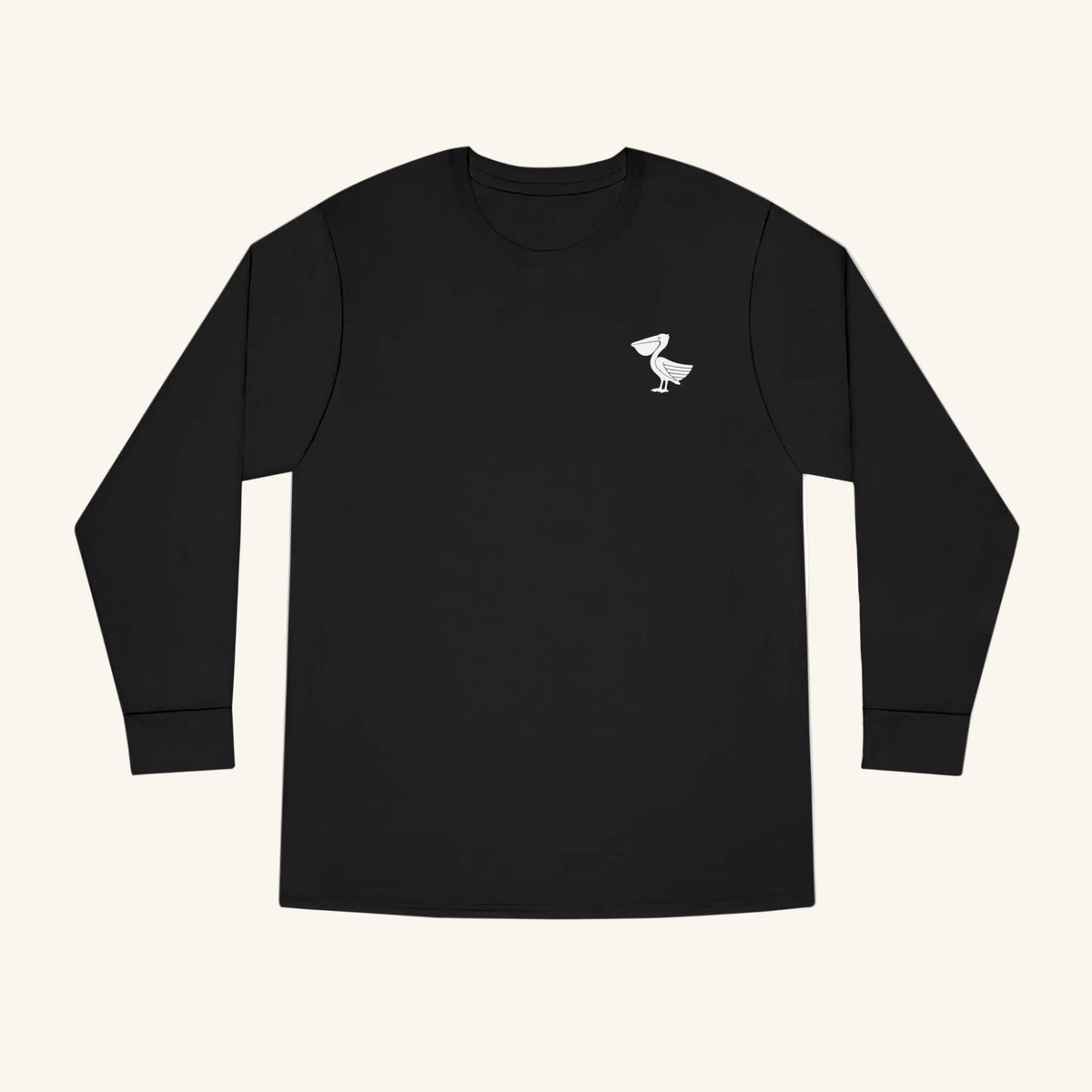 Kuslyn Pelican Long Sleeve Tee — 'Members of Nowhere' Graphic Shirt