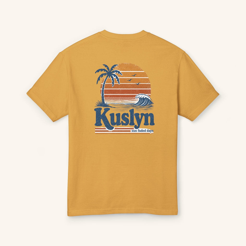 Sun-Faded Days Tee - Faded Mustard - back