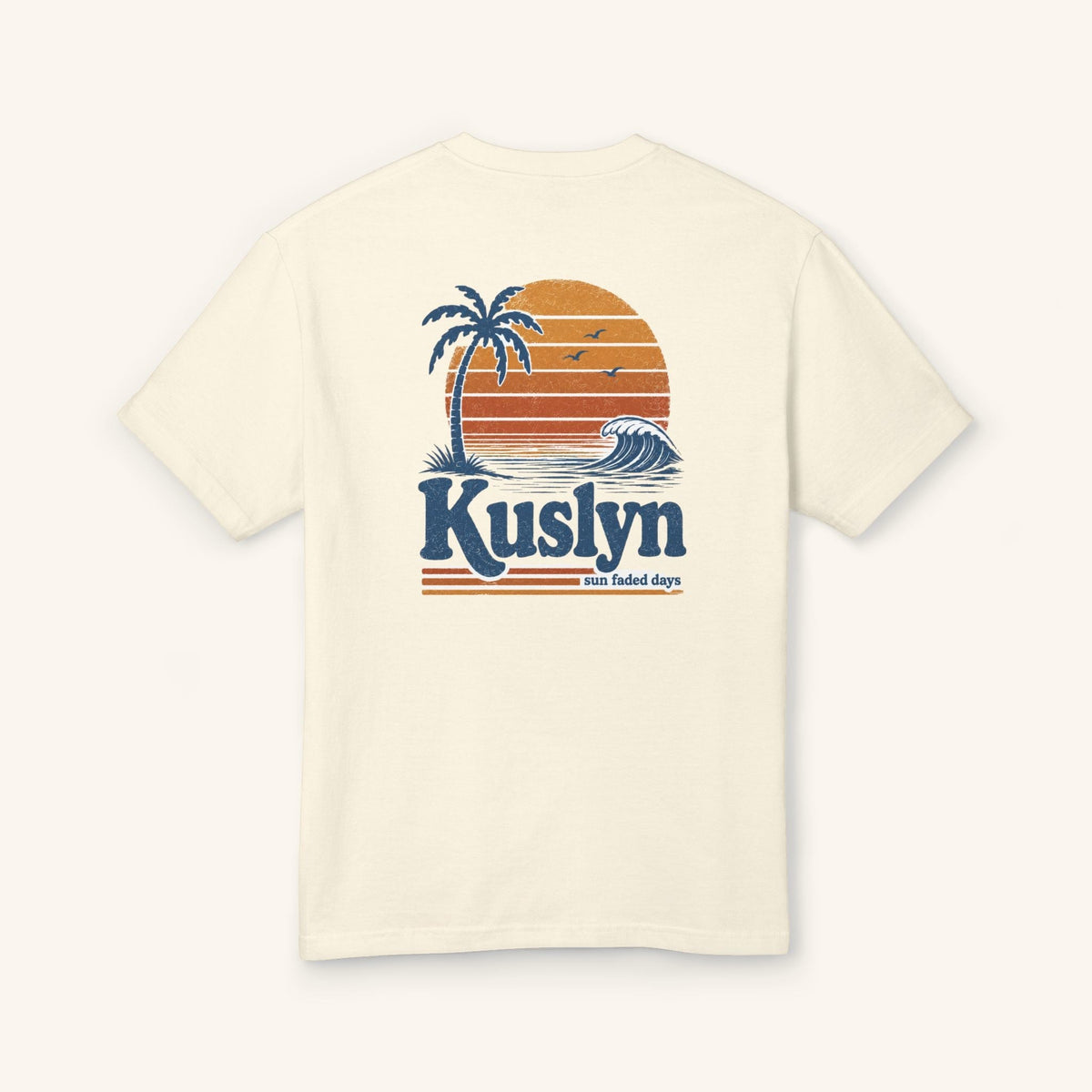 Sun-Faded Days Tee - Faded Cream - back