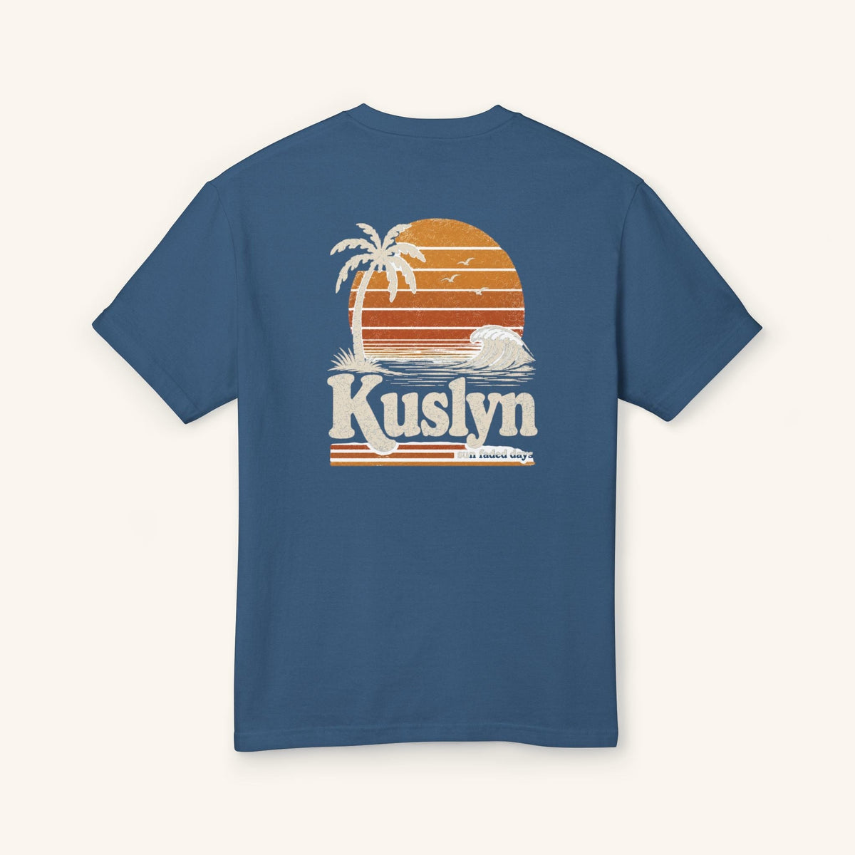 Sun-Faded Days Tee - Faded Navy - back
