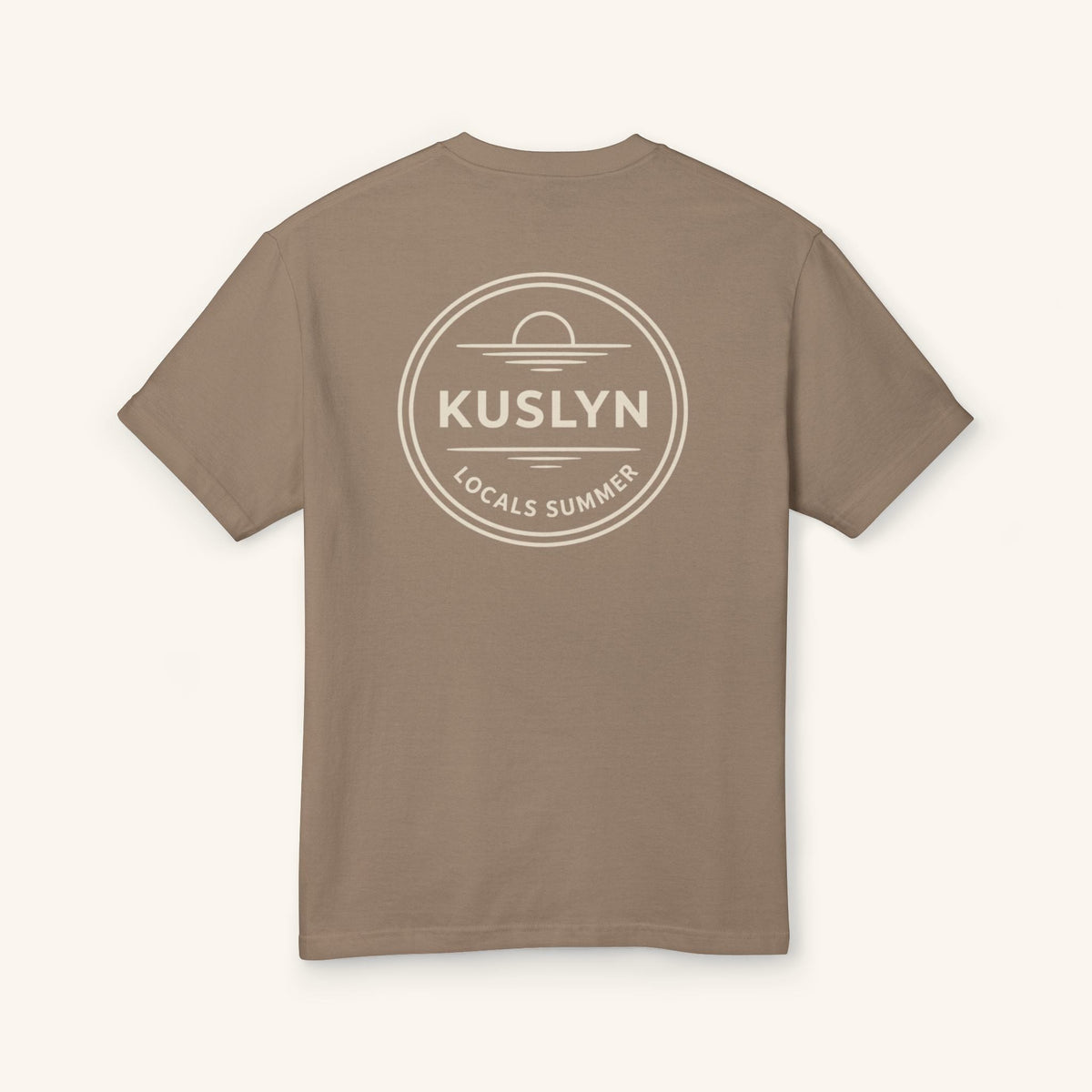 Locals Summer Tee - Faded Brown - back