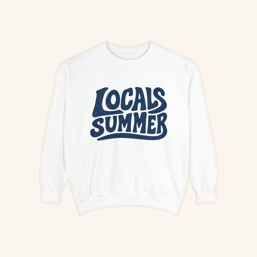 Locals Summer Crewneck - White - front