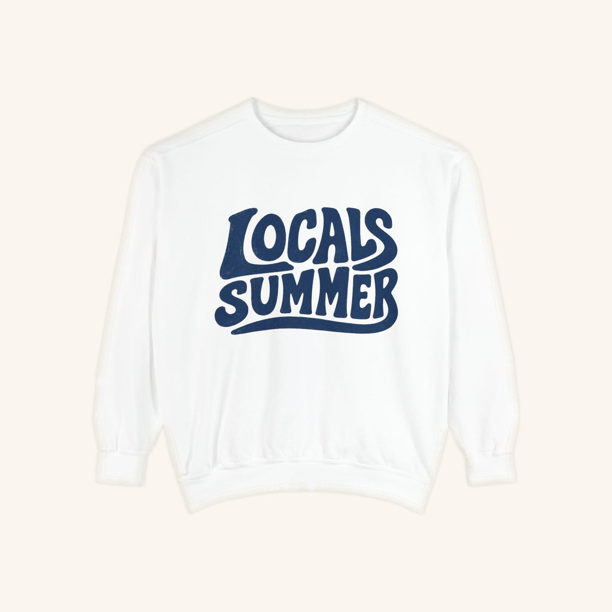 Locals Summer Crewneck - White - front