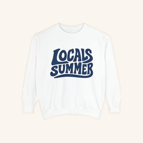 Locals Summer Crewneck - White - front