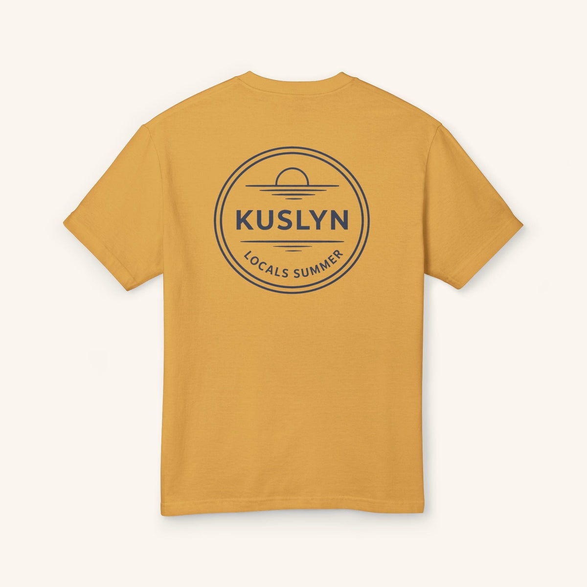 Locals Summer Tee - Faded Mustard - back