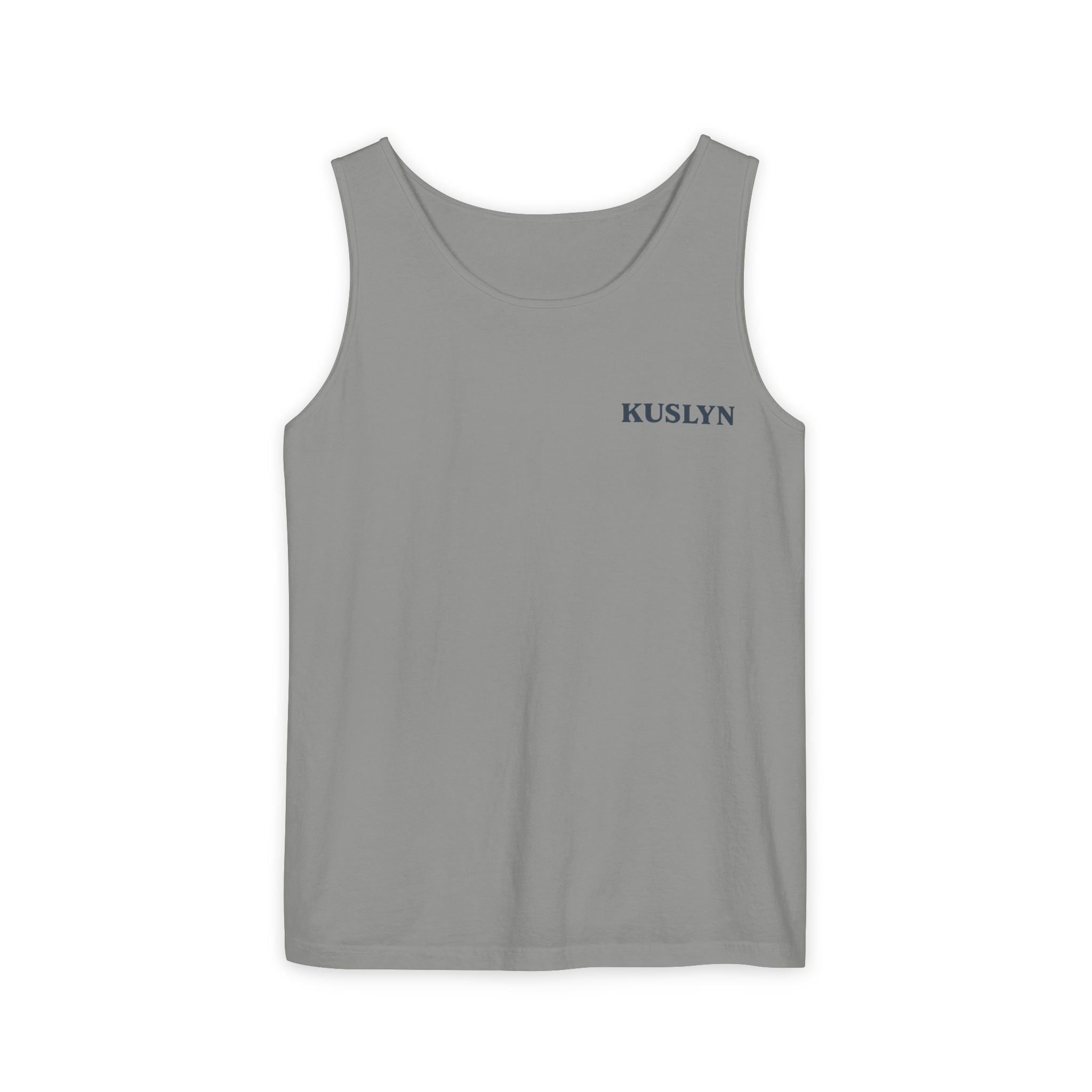 Kuslyn Skull Tank Top — "Low Tide High Times" Graphic Beach Tank