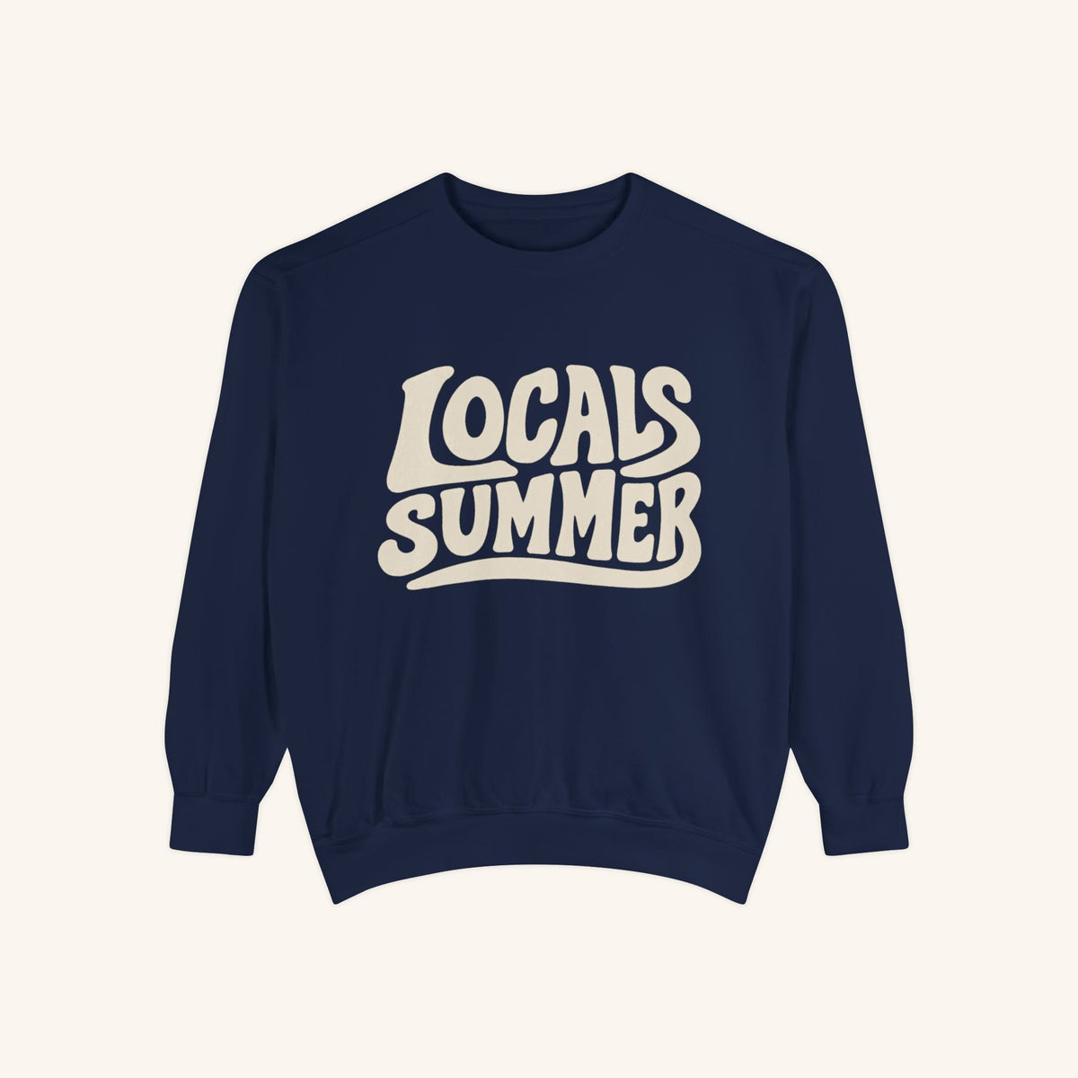 Locals Summer Crewneck - True Navy - front