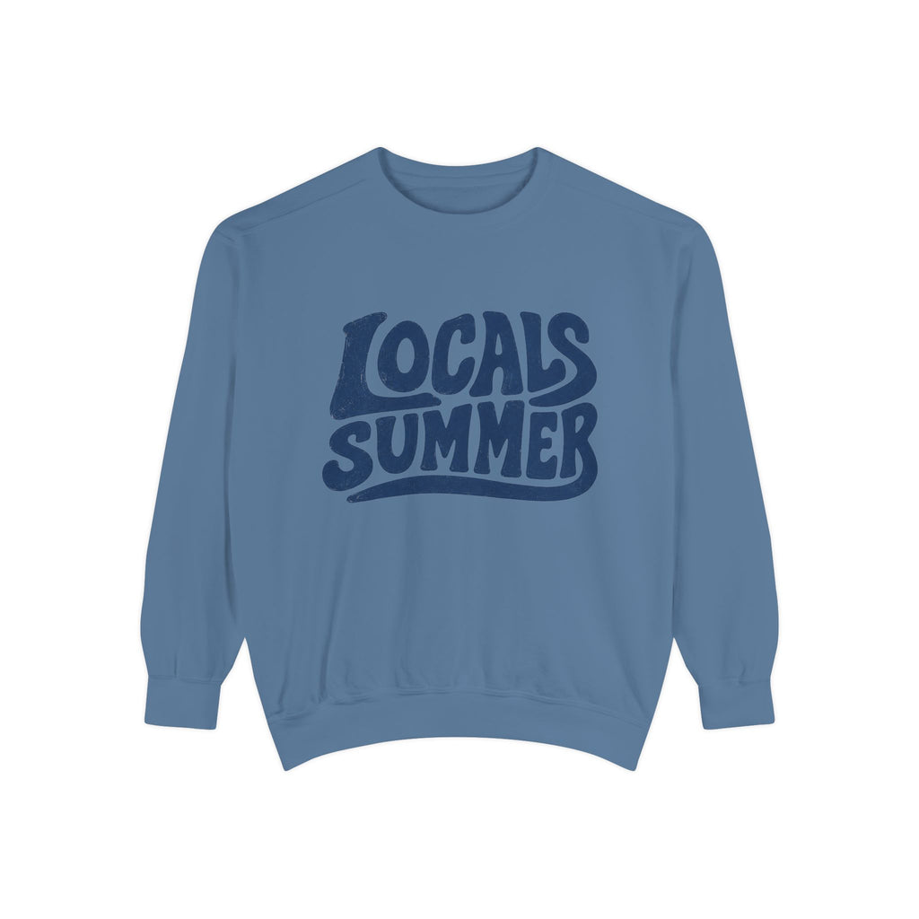 Locals Summer Sweatshirt — Retro Beach Graphic Pullover