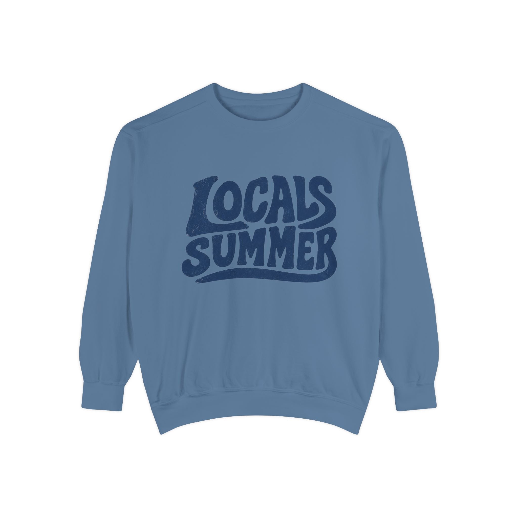 Locals Summer Sweatshirt — Retro Beach Graphic Pullover
