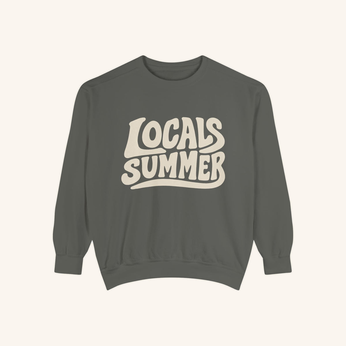 Locals Summer Crewneck - Pepper - front