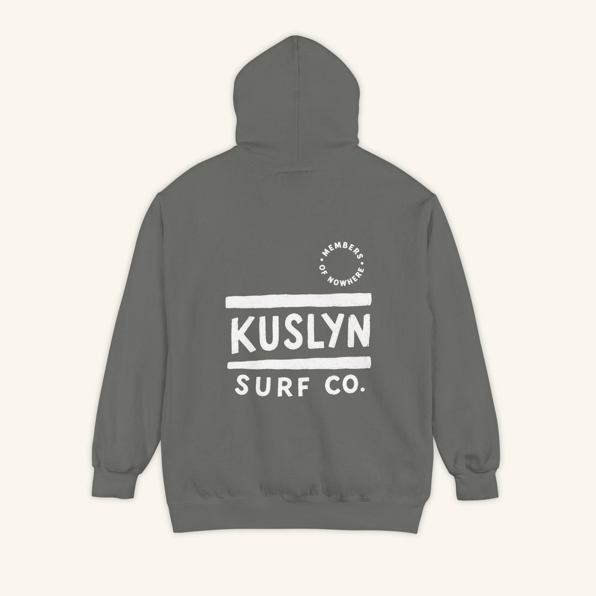 Surf Co. Relaxed Hoodie - Grey - back
