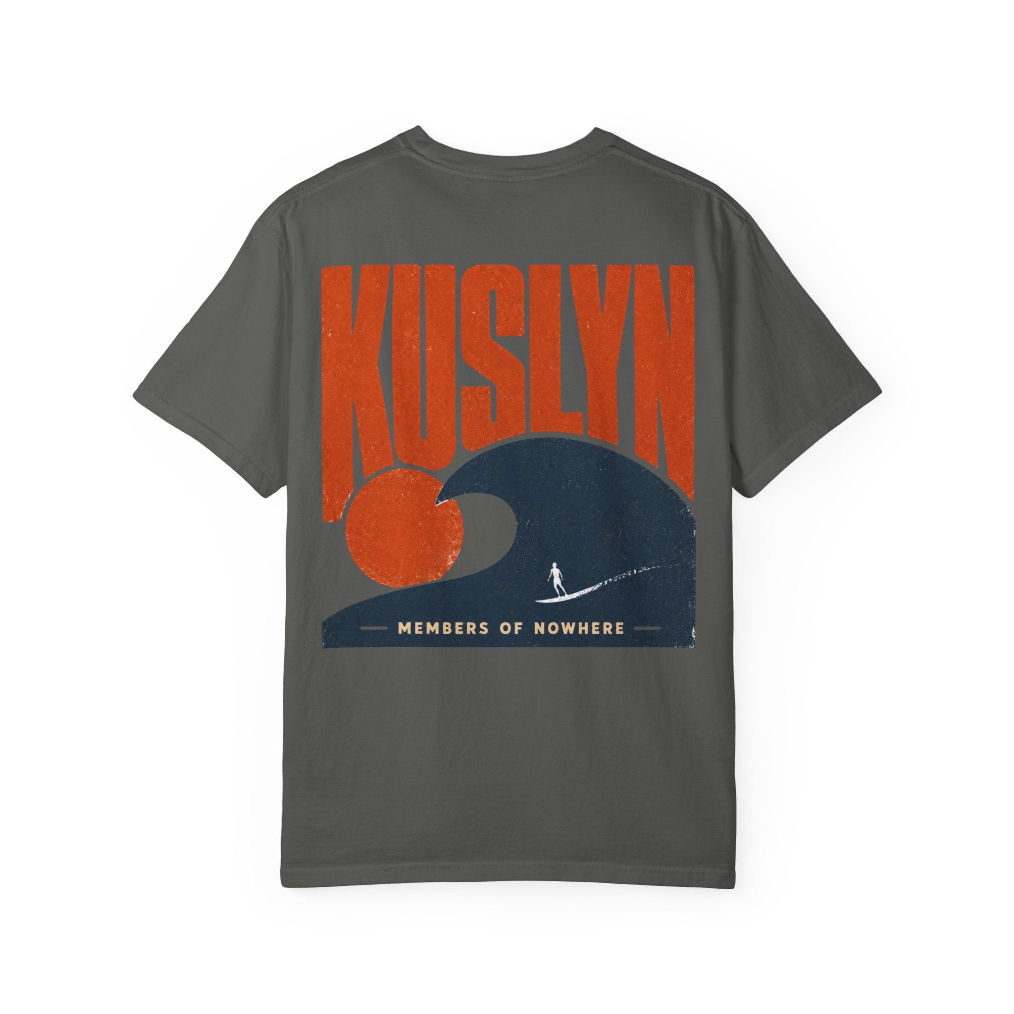 Kuslyn Wave Graphic T‑Shirt — "Members of Nowhere" Back Print
