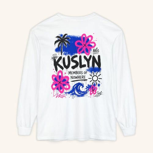 Beach Vibes Long Sleeve - White - back