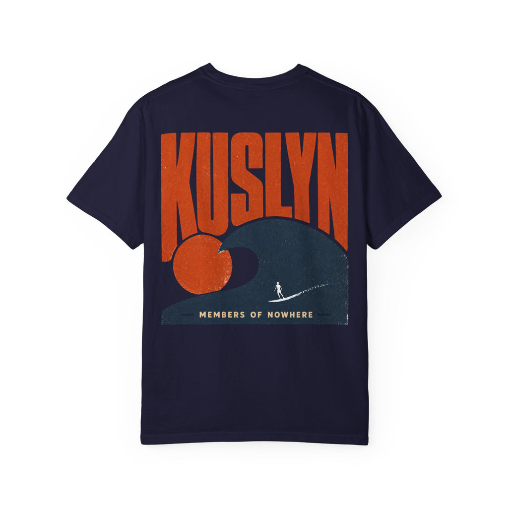 Kuslyn Wave Graphic T‑Shirt — "Members of Nowhere" Back Print