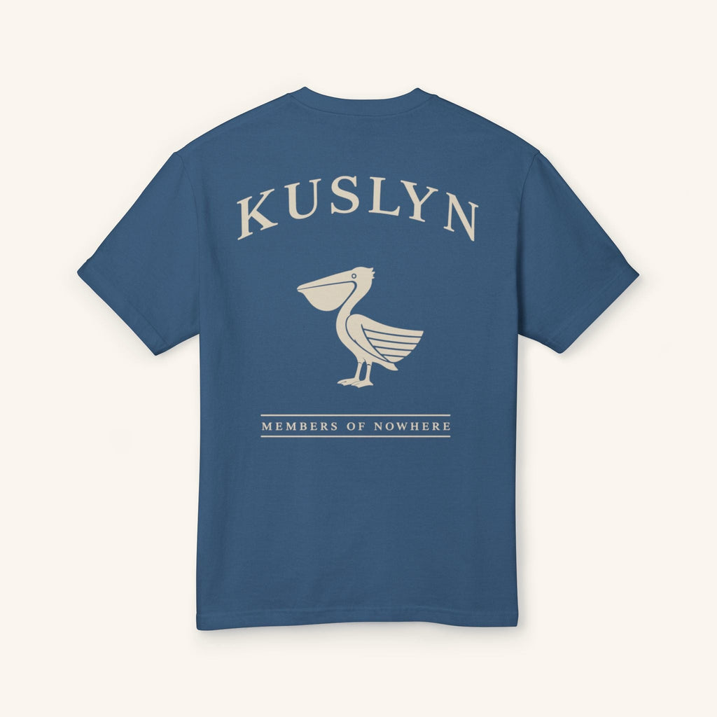 Pelican Logo Tee - Faded Navy - back