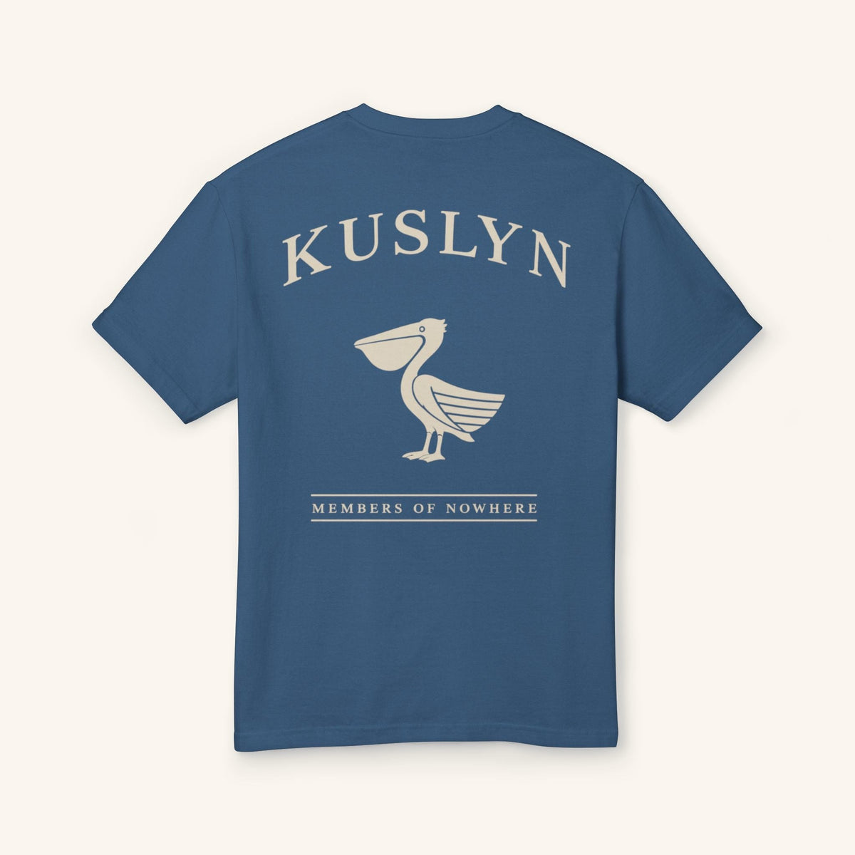 Pelican Logo Tee - Faded Navy - back