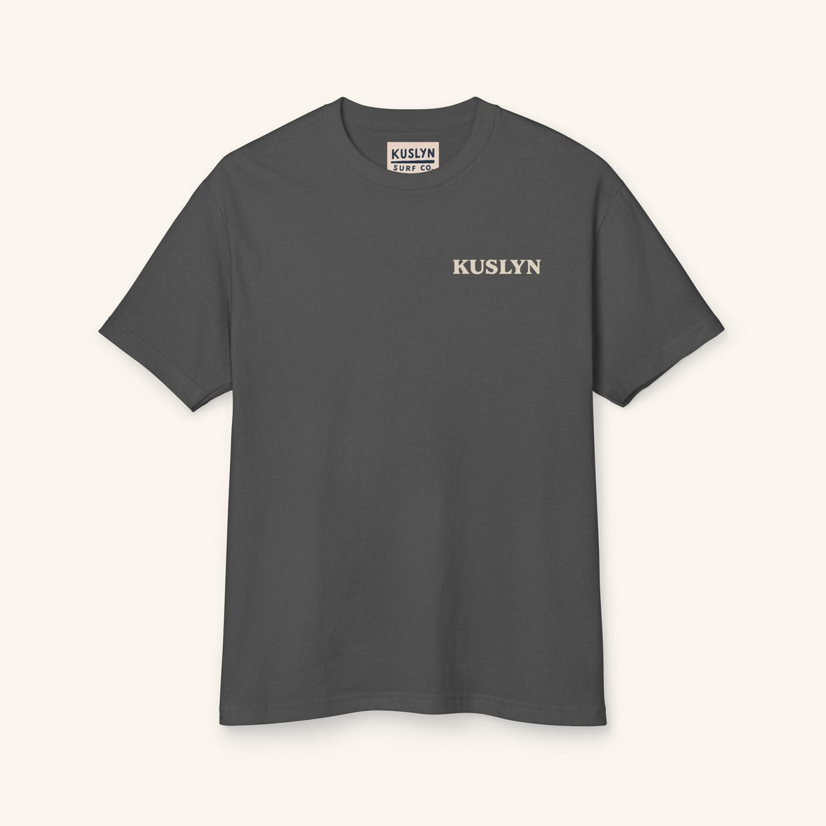 Locals Summer Palm Tee - Faded Black - front