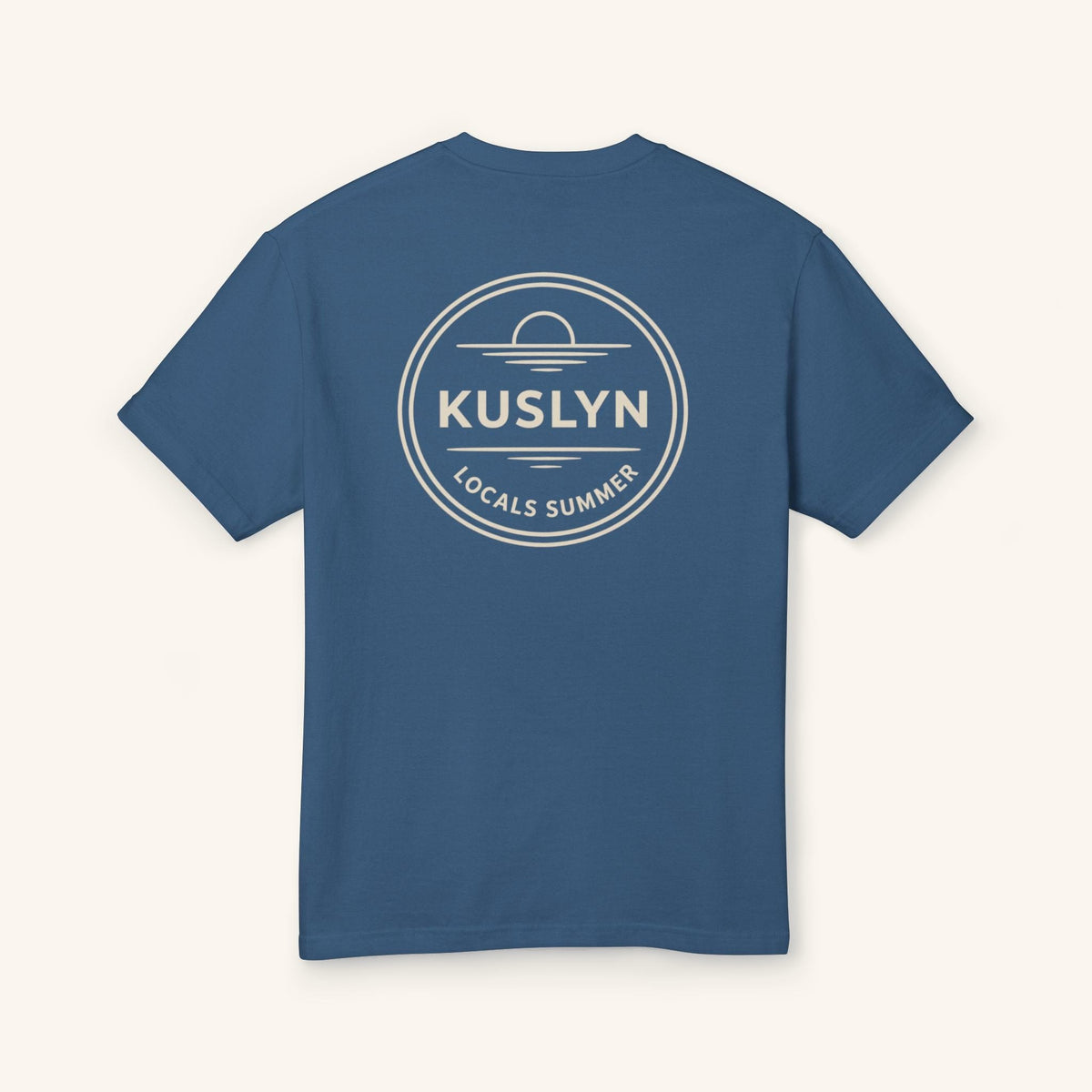 Locals Summer Tee - Faded Navy - back