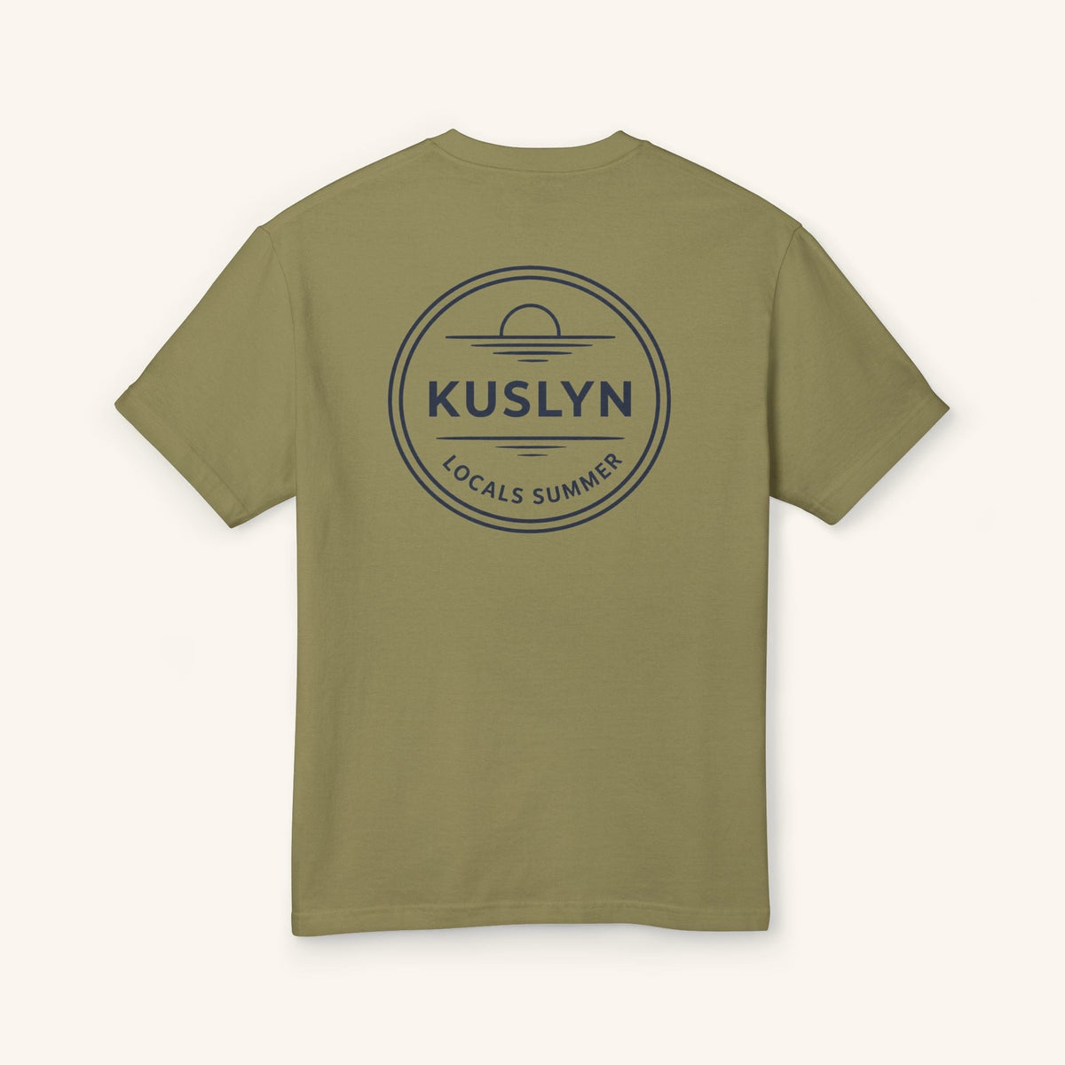 Locals Summer Tee - Faded Army - back