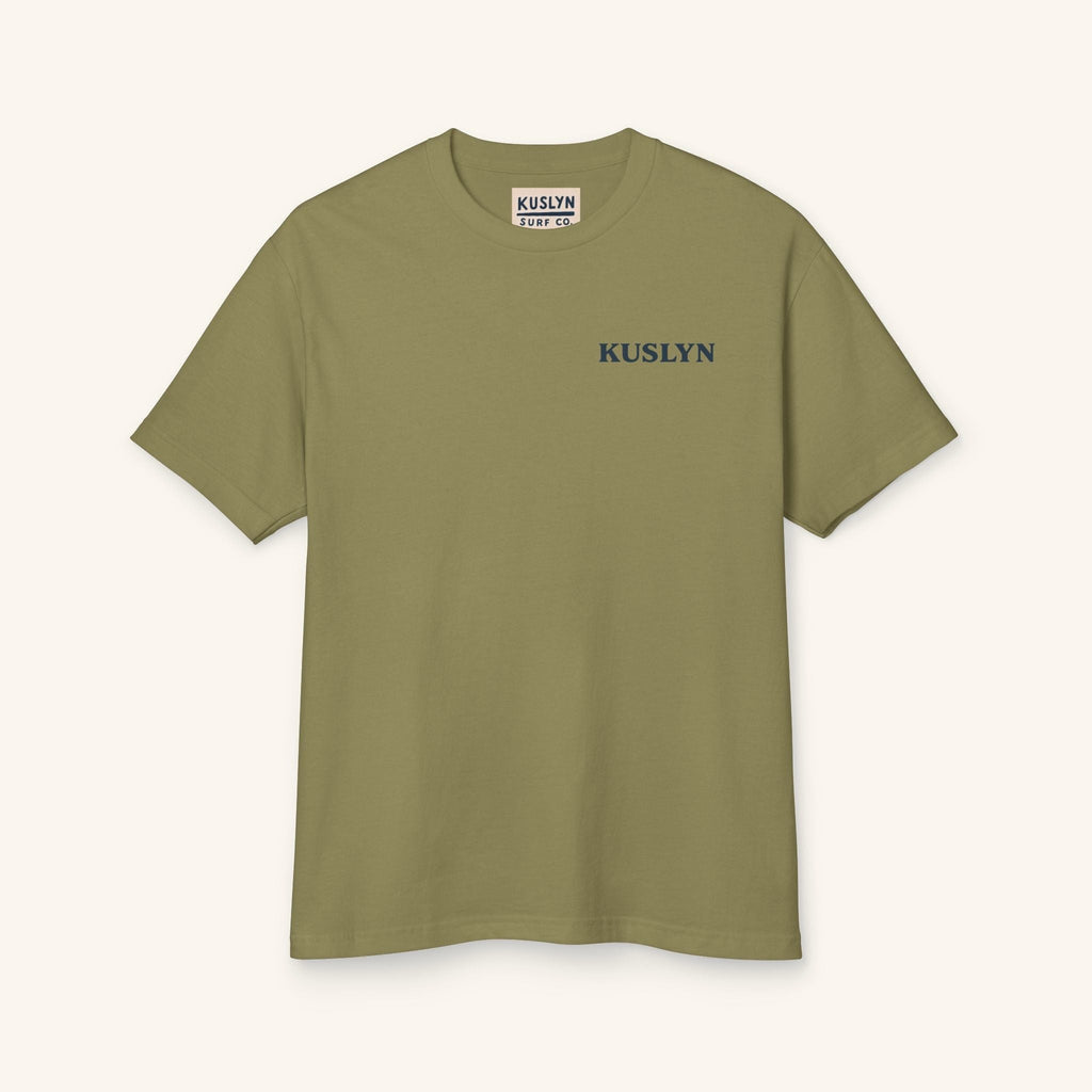Locals Summer Palm Tee - Faded Army - front