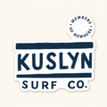 Kuslyn Surf Co. Logo Sticker — Kiss-Cut Surf Brand Decal