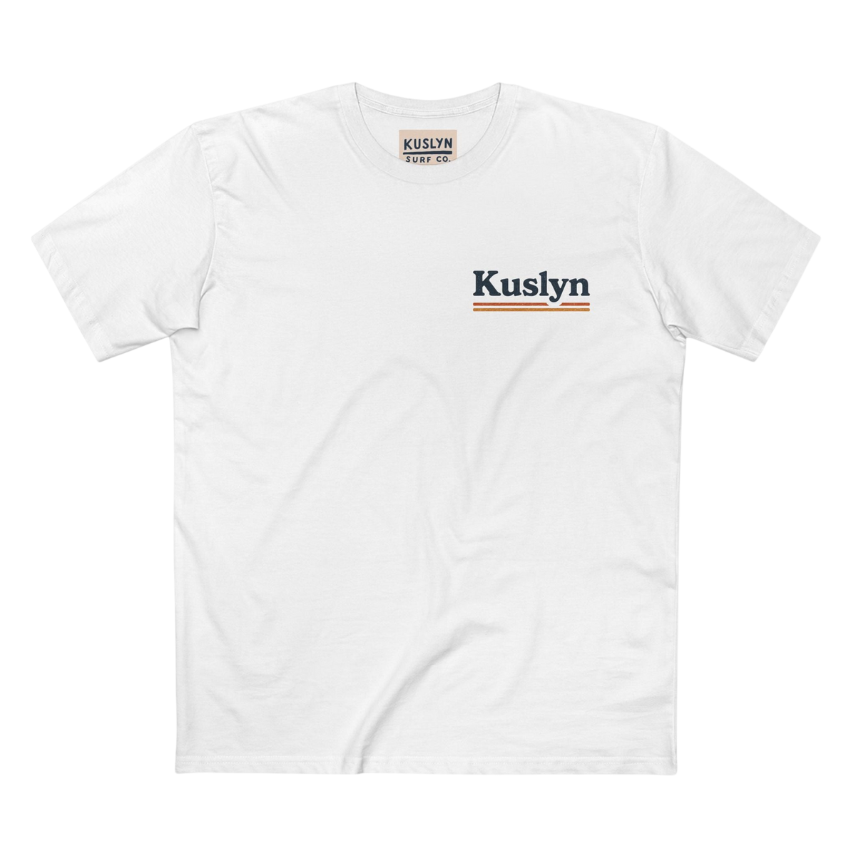 Kuslyn Sunset Beach Tee — Retro Palm Tree Surf Graphic T-Shirt