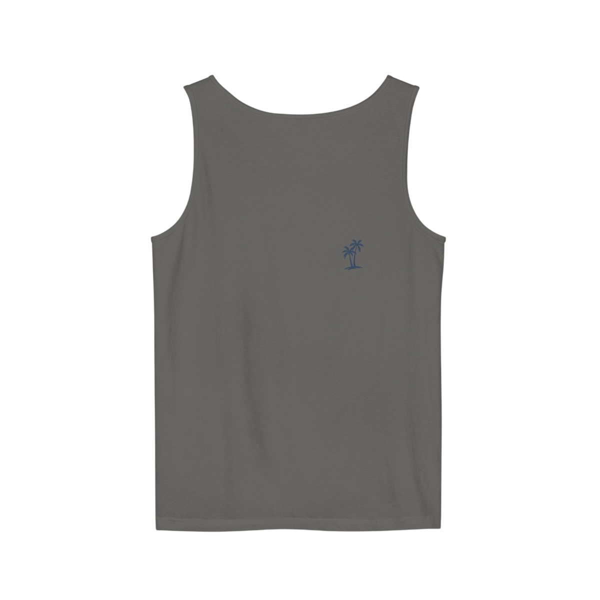 Kuslyn Surf Co. Graphic Tank Top — Minimal Beach Palm Logo
