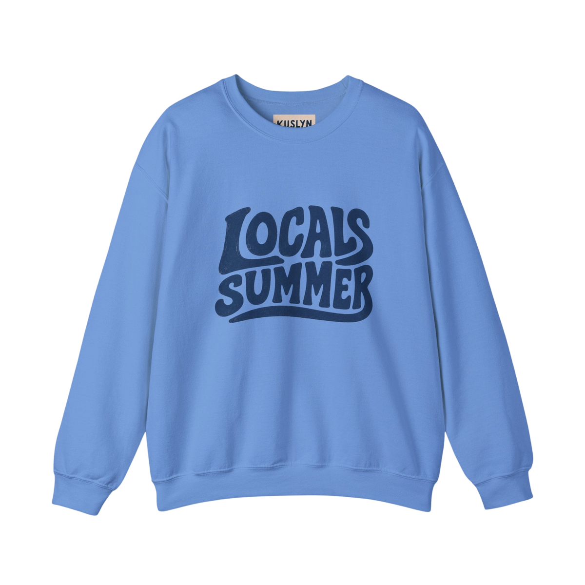 Locals Summer Crewneck Sweatshirt – Retro Surf Palm Graphic