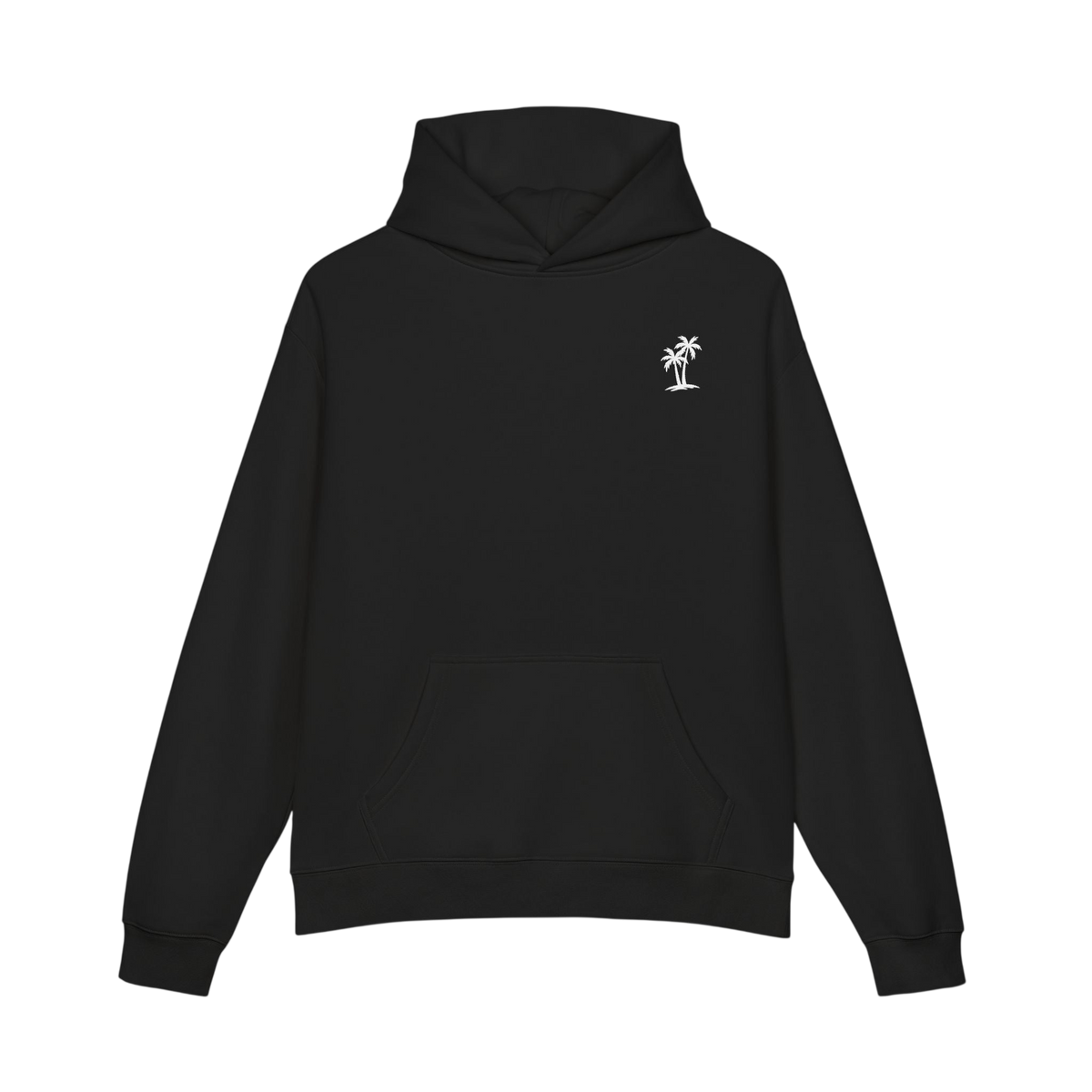 Kuslyn Surf Co. Relaxed Hoodie – Palm Logo Surfwear