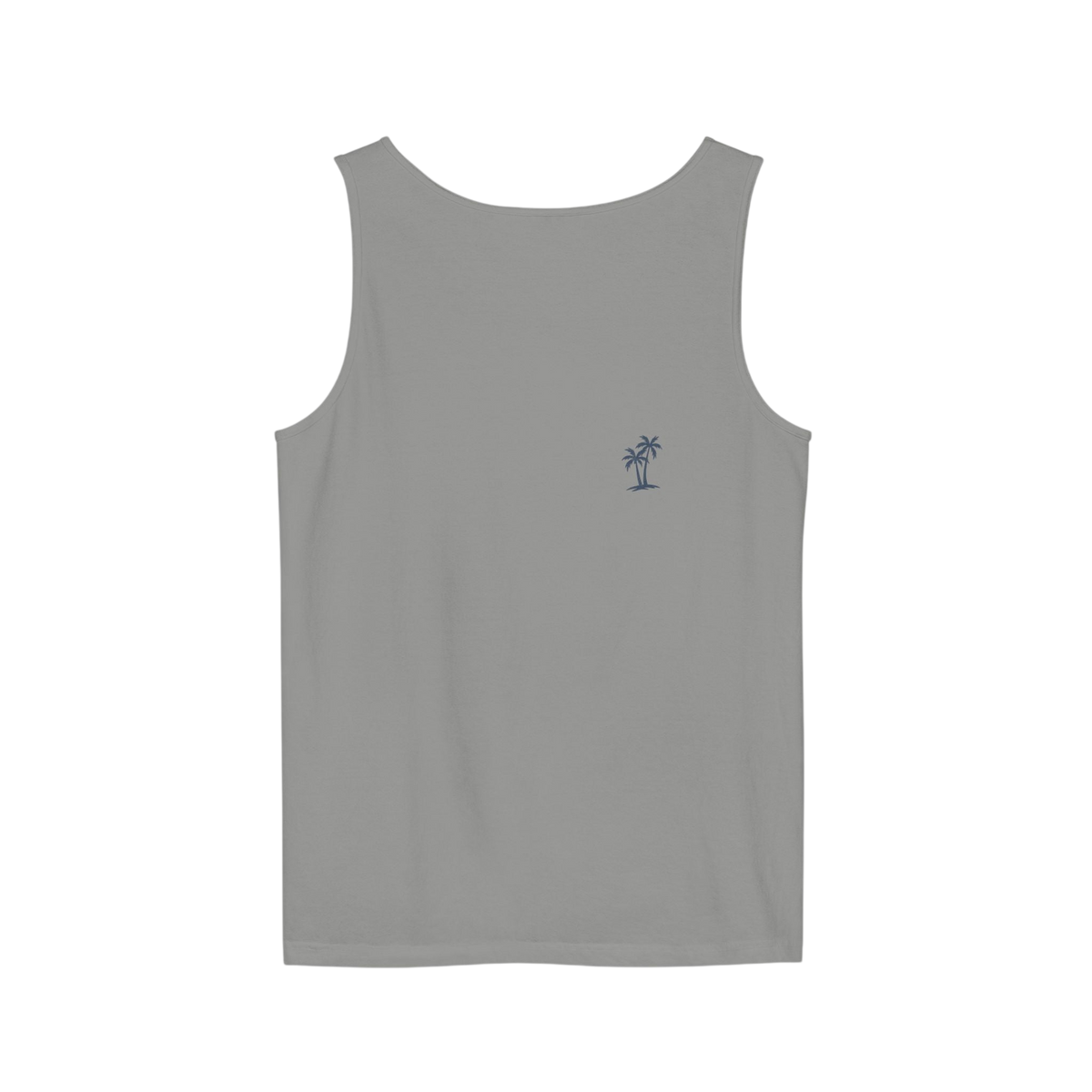 Kuslyn Surf Co. Graphic Tank Top — Minimal Beach Palm Logo