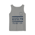 Kuslyn Surf Co. Graphic Tank Top — Minimal Beach Palm Logo