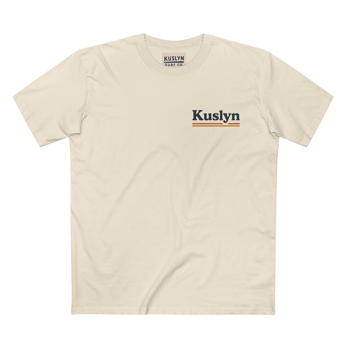 Kuslyn Sunset Beach Tee — Retro Palm Tree Surf Graphic T-Shirt